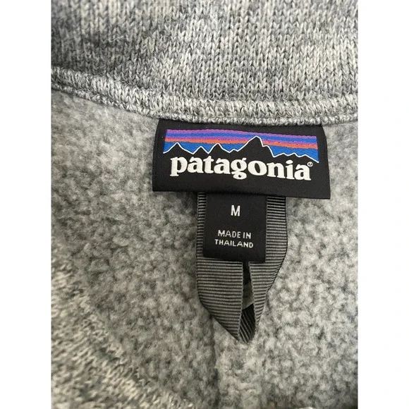 Patagonia Better Sweater Shirt Jacket Medium Gray Shacket Gorpcore Fleece Lined